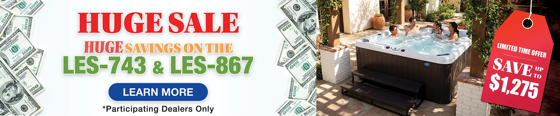 Calspas hot tub being used in a family setting - Greenville